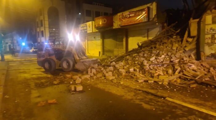 Una vivienda colapsó en el sector de Cotocollao, en Quito￼