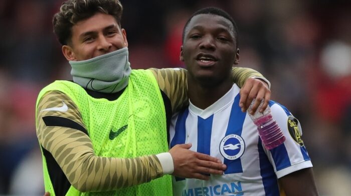 Moisés Caicedo marcó su primer gol con el Brighton￼