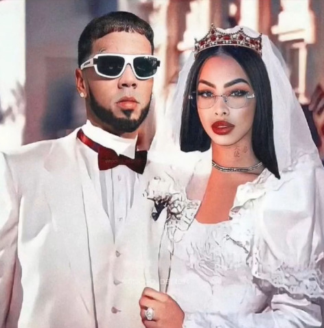 Anuel AA y Yailin dijeron sí, al matrimonio en Republica Dominicana.