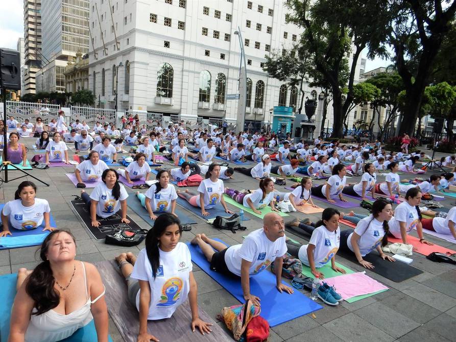 El Día Internacional del yoga se celebrará este sábado 18 en el Malecón 2000