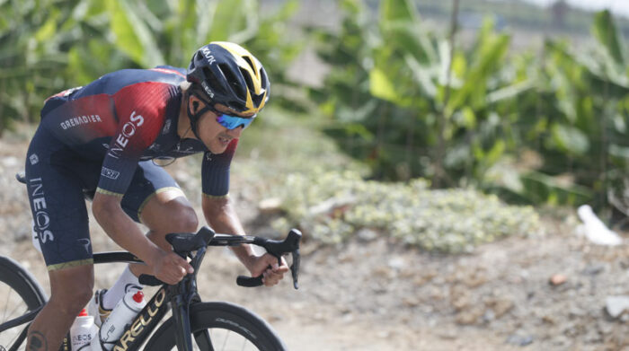 Richard Carapaz, en fuga y protagonista de la etapa reina en la Vuelta a España