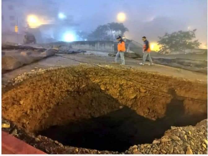 tomografía eléctrica en el sector La Inmaculada, en Zaruma