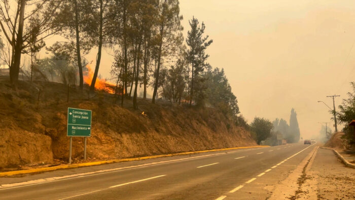 Chile pide ayuda internacional para combatir incendios forestales