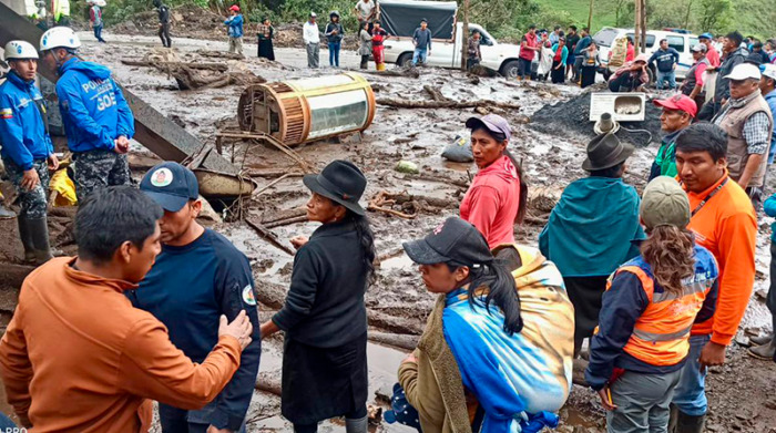 Aluviones e inundaciones en Ecuador dejan seis fallecidos durante Carnaval