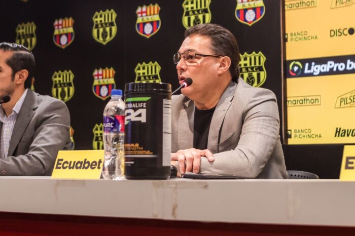 Alfaro Moreno, presidente de Barcelona SC, se quejó del arbitraje