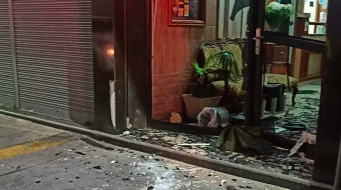 Hotel de Ambato sufrió explosión por artefacto desconocido