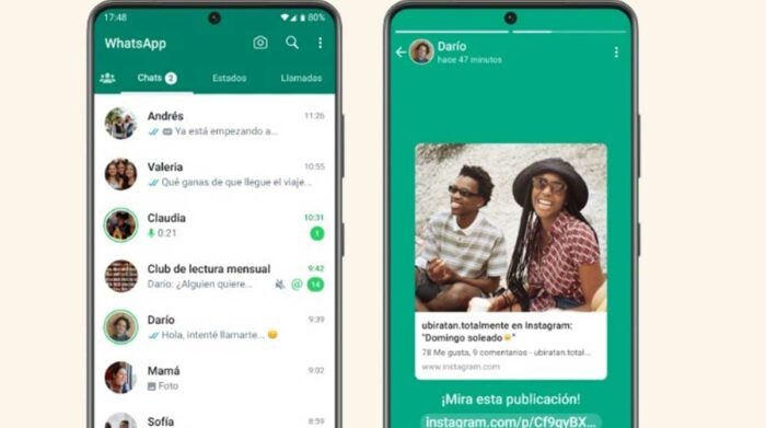 WhatsApp permitirá sincronizar estados con historias de Facebook en Android