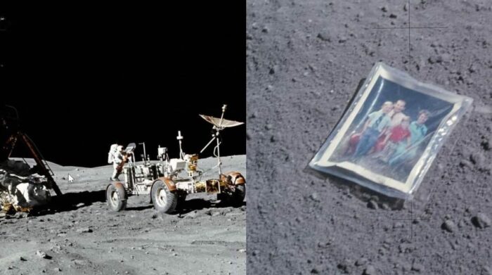 La historia detrás de la única foto que fue dejada en viaje a la luna