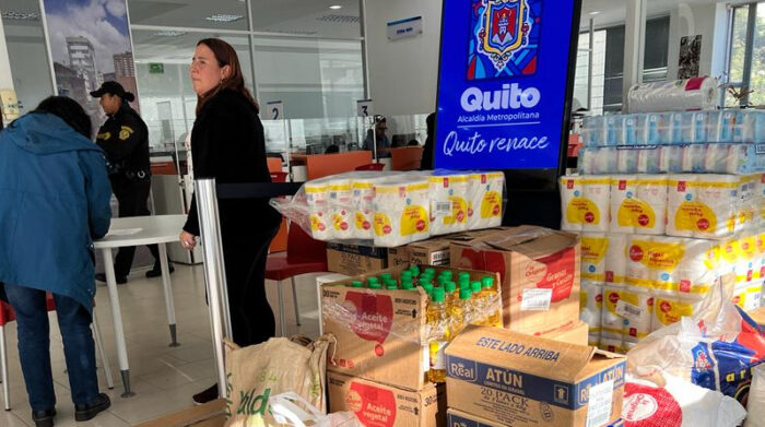 Quito recolecta donaciones para afectados en Esmeraldas