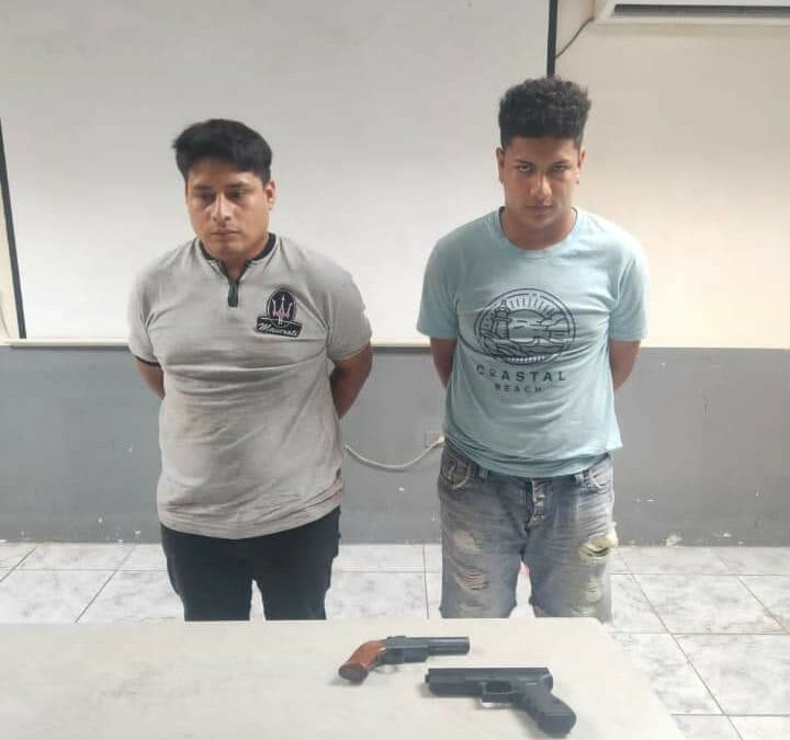 Una cartuchera y una pistola de juguete, encontraron servidores policiales del Distrito Sur