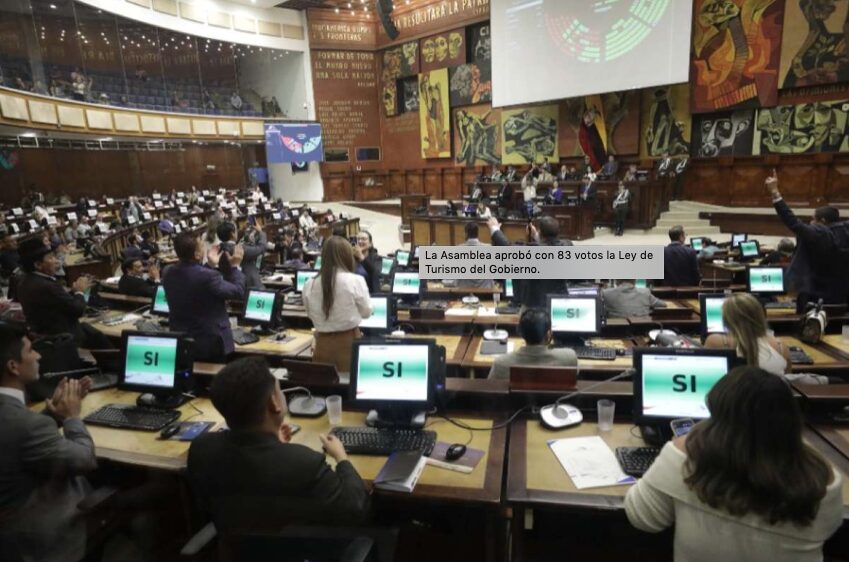 Siete asambleístas del correísmo se salieron del libreto en votación de la Ley de Turismo