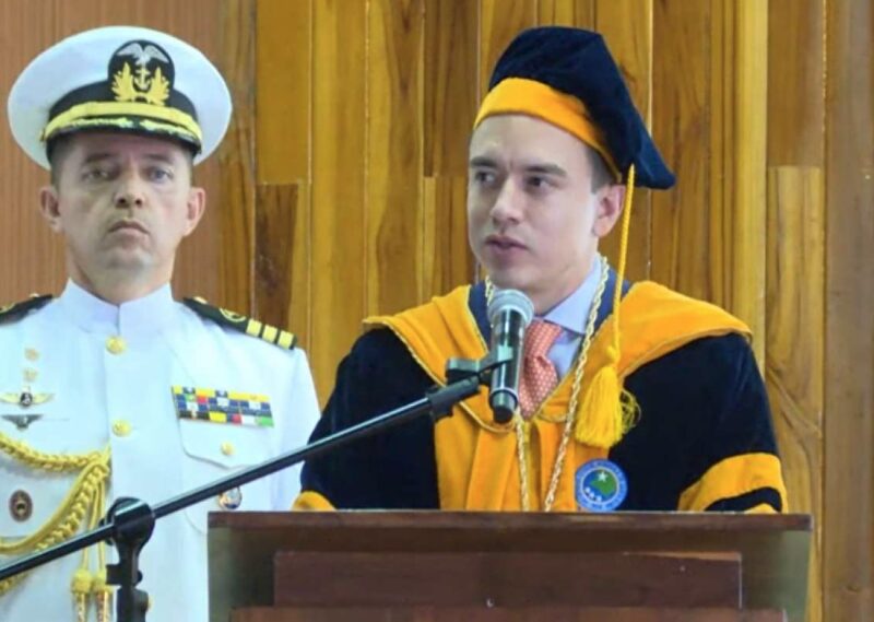 Presidente Daniel Noboa recibió su segundo doctorado ‘honoris causa’