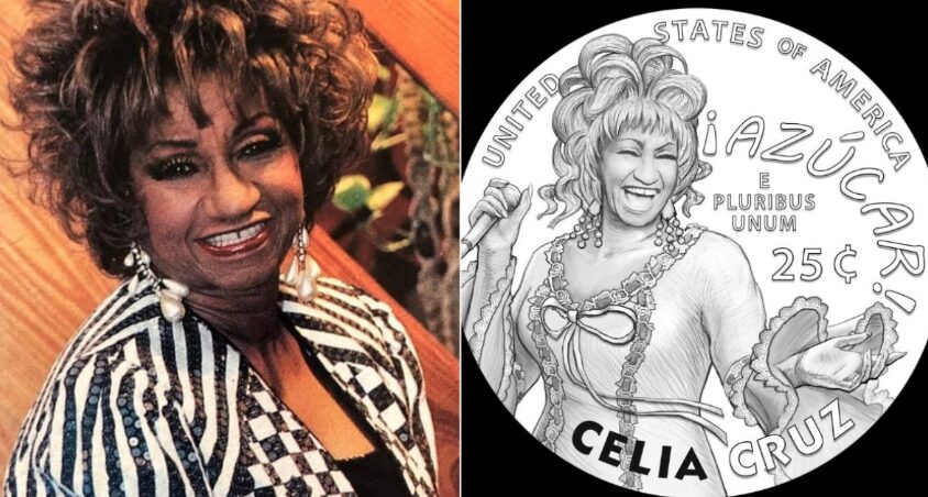 Moneda de 25 centavos en homenaje a Celia Cruz ya circula en EEUU