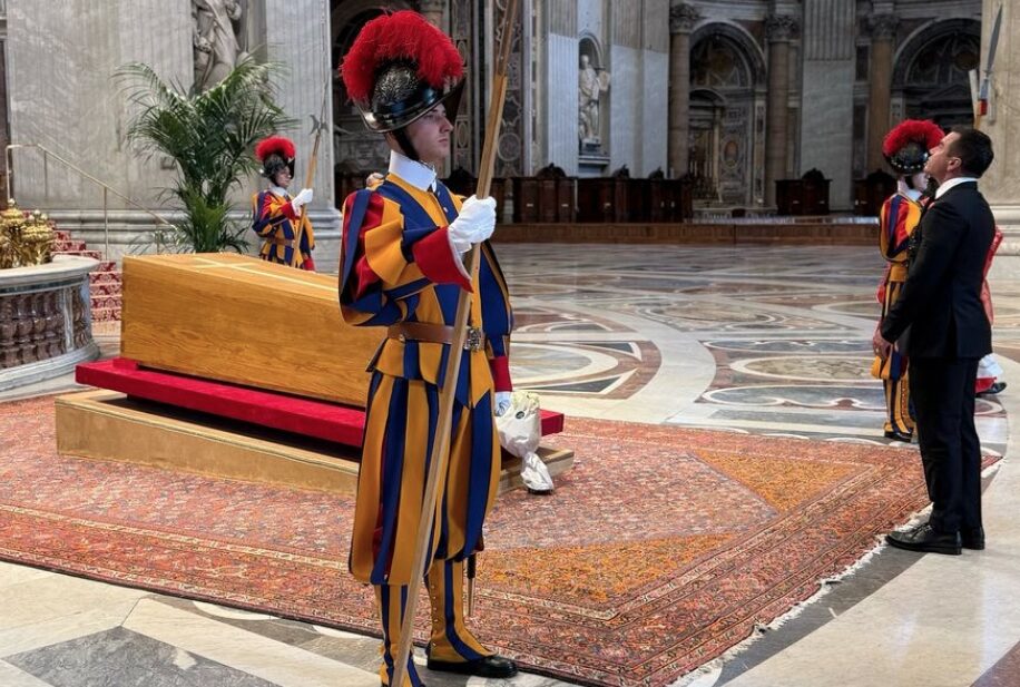 Presidente Noboa participó del funeral del Papa Francisco