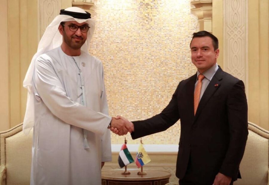 El presidente Noboa finaliza con éxito la agenda en Emiratos Árabes Unidos