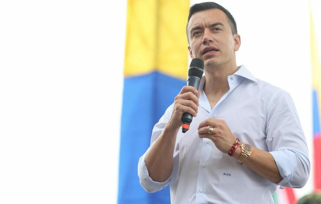 Presidente Noboa presenta cifras de crecimiento económico, a pesar del paro