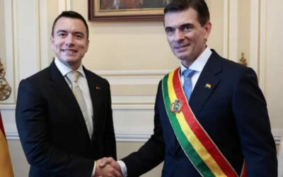 Daniel Noboa se reunió con Rodrigo Paz, el nuevo presidente de Bolivia