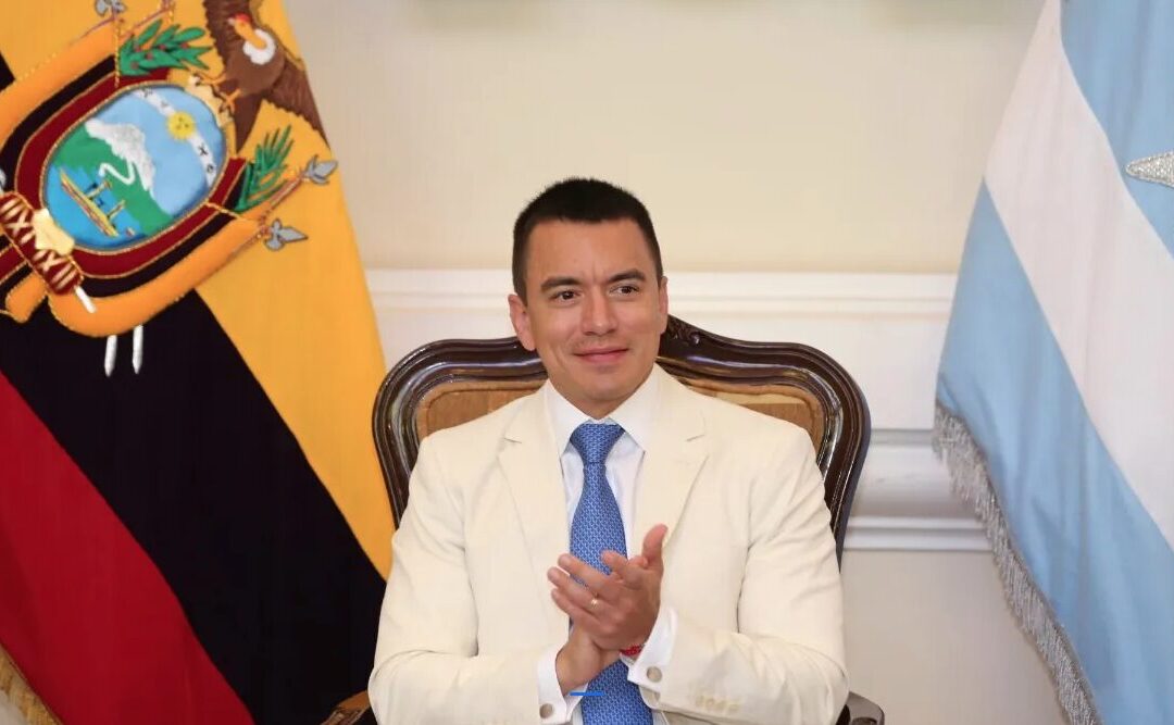 Presidente Noboa respondió a Correa y defiende acuerdo comercial con Estados Unidos