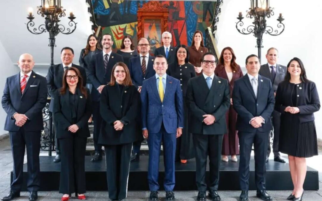 Así quedó conformado el gabinete ministerial del presidente Daniel Noboa