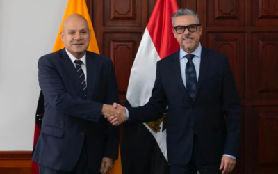 Cancillería de Ecuador recibe al embajador de Egipto por el fin de su misión en el país