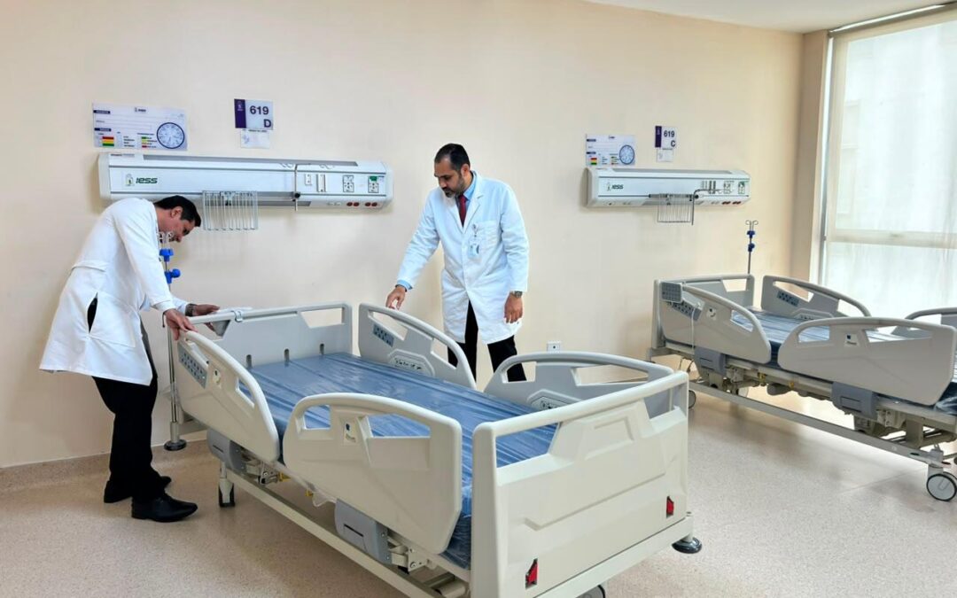Gobierno del presidente Daniel Noboa equipa con nuevas camas las áreas de Ginecología, Cirugía Pediátrica, Cirugía Vascular y Urología del Hospital Los Ceibos