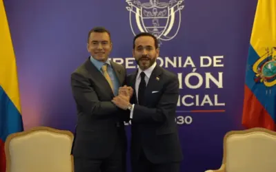 Gobierno de Daniel Noboa anunció una nueva etapa con Colombia tras reunión con De la Espriella