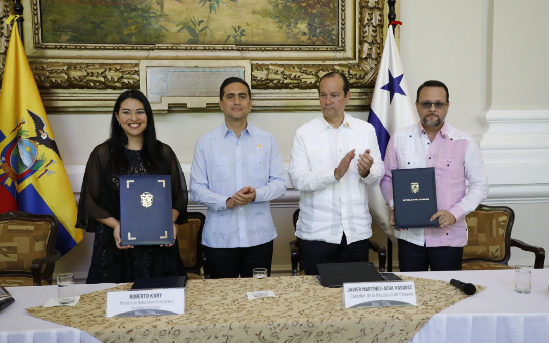Ecuador y Panamá suscriben términos para negociar un acuerdo comercial